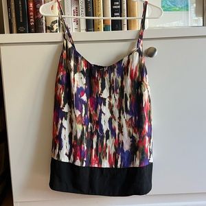 French Connection Patterned Camisole with Black Band